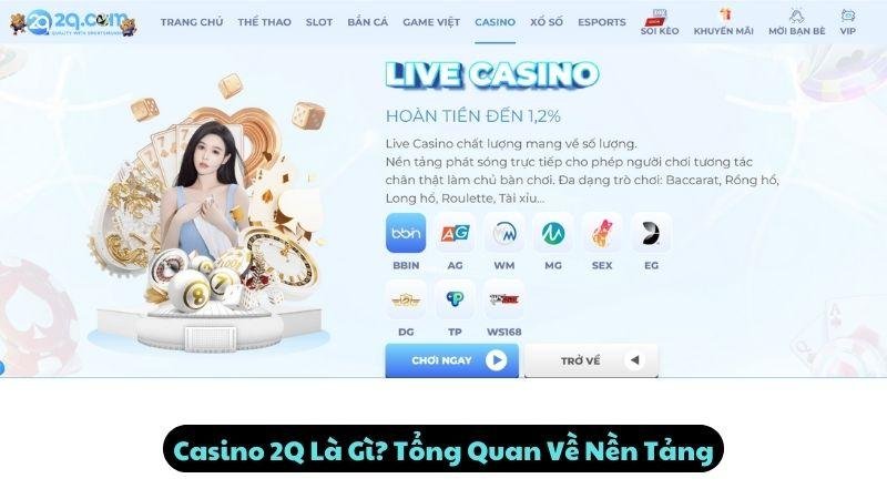 Casino 2q Là Gì? Tổng Quan Về Nền Tảng