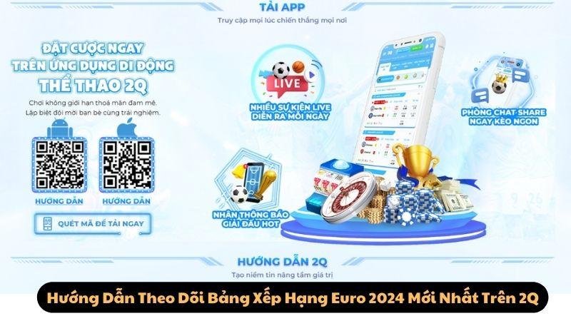 Hướng Dẫn Theo Dõi Bảng Xếp Hạng Euro 2024 Mới Nhất Trên 2Q